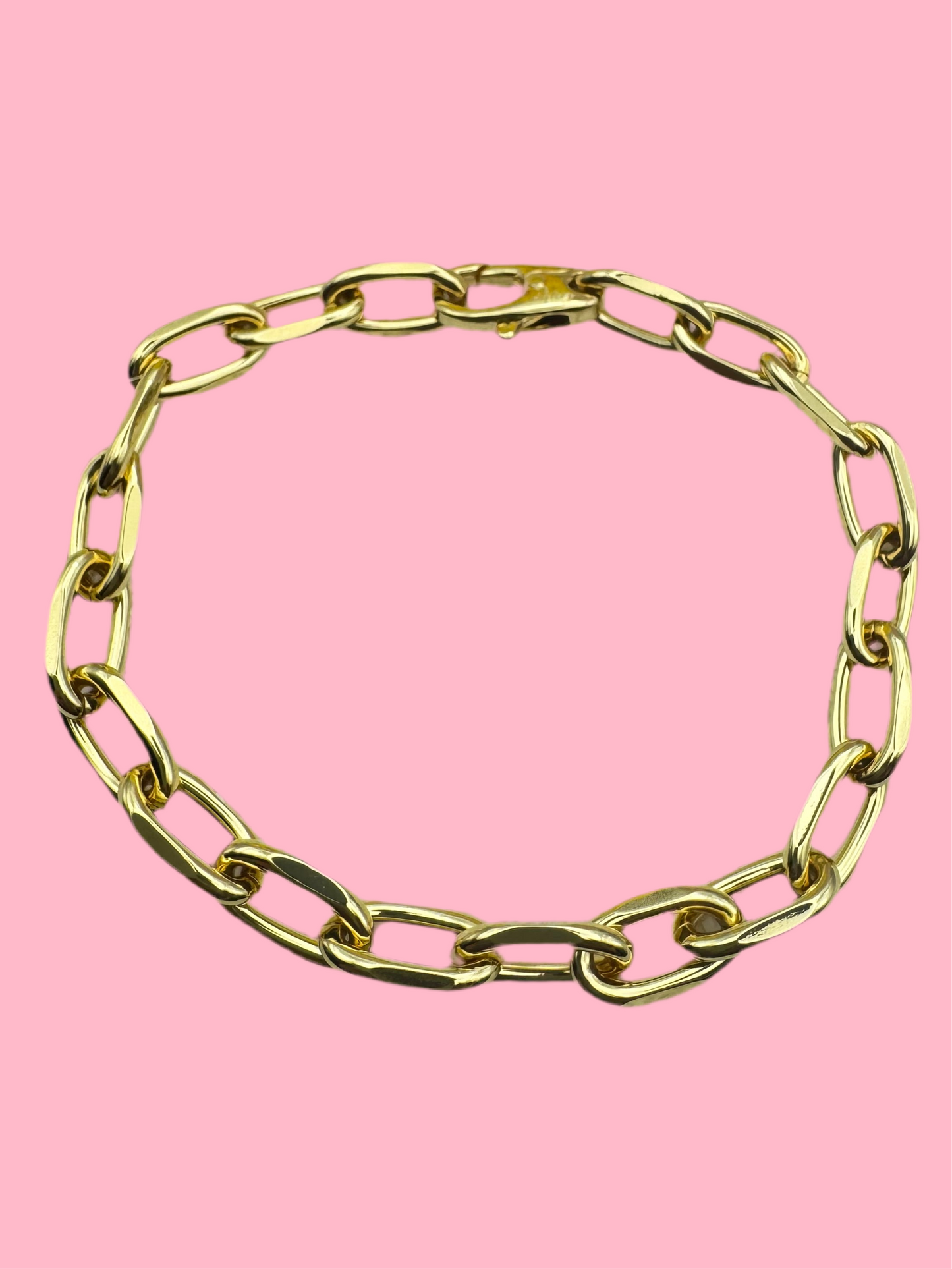 143 Simple Chunky Paperclip Bracelet