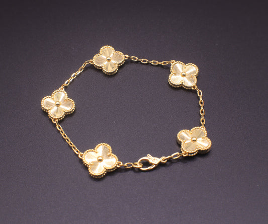 18K Plated Gold | Blossom Bracelet (Premium) | Stainless Steel | Sterling Silver