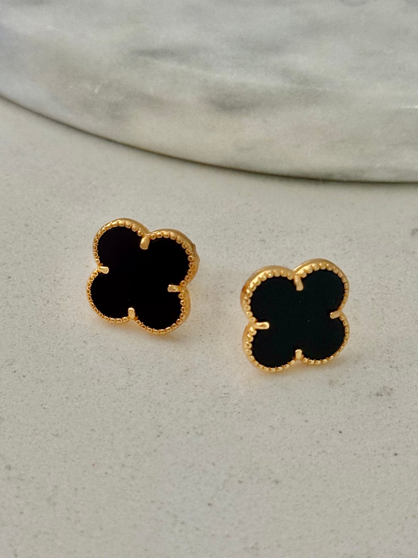 Blossom Stud / Clip Earrings | Stainless steel 18k Gold and silver Plating