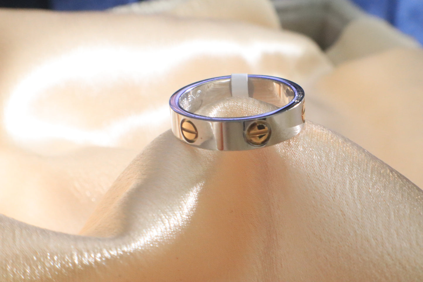 Two-Tone Promise Ring: | Stainless Steel Plated Gold & Silver