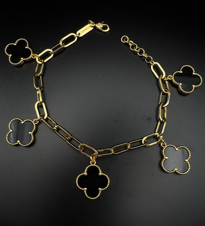 15mm and 10mm Four Clover Bracelet