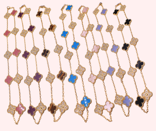 18k Stainless steel Four Petal Dreams Blossoms Necklace