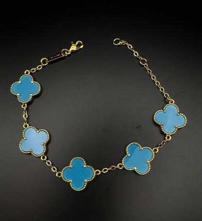 15mm and 10mm Four Clover Bracelet
