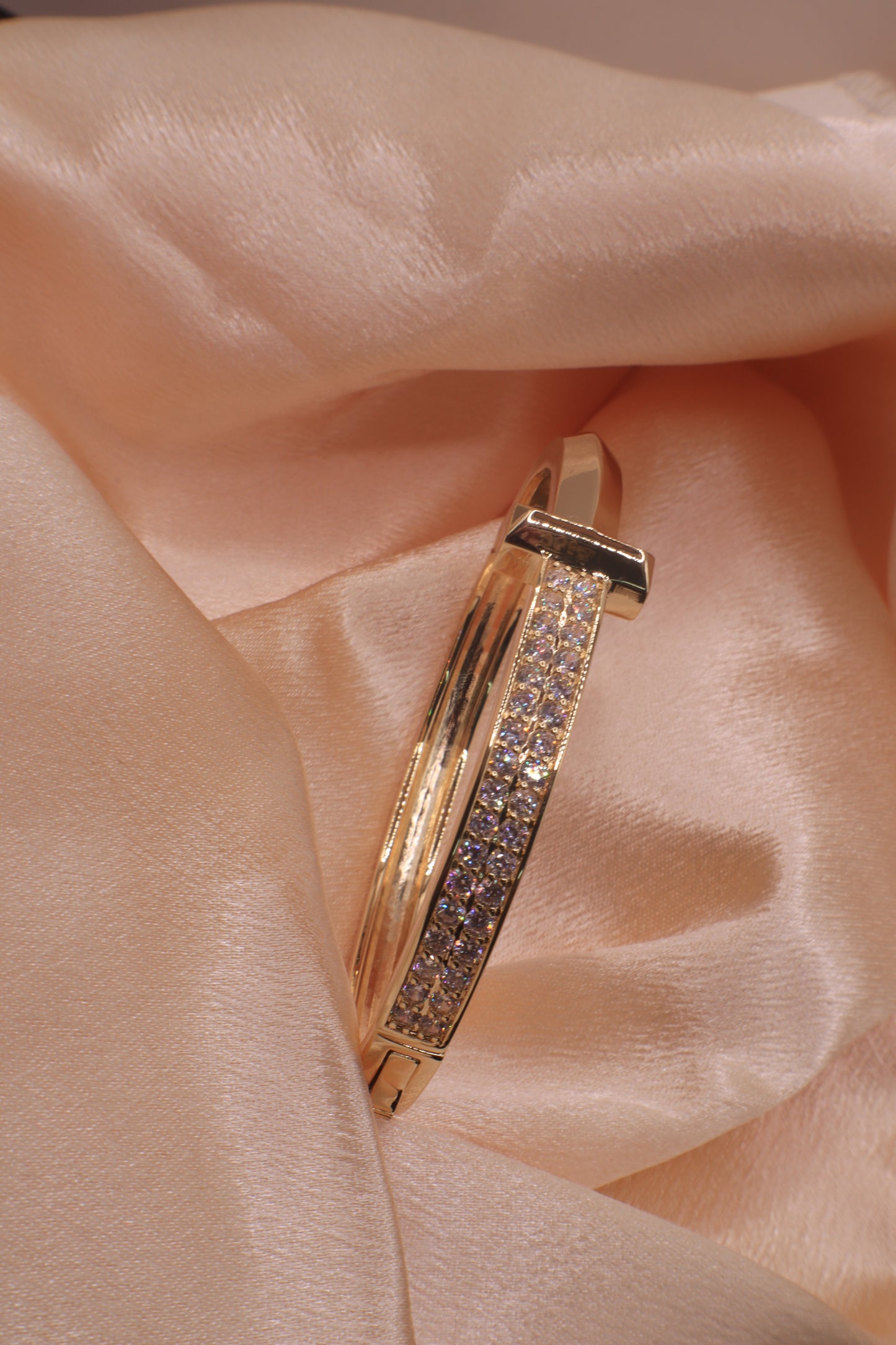 T zircon Stoned Bangle