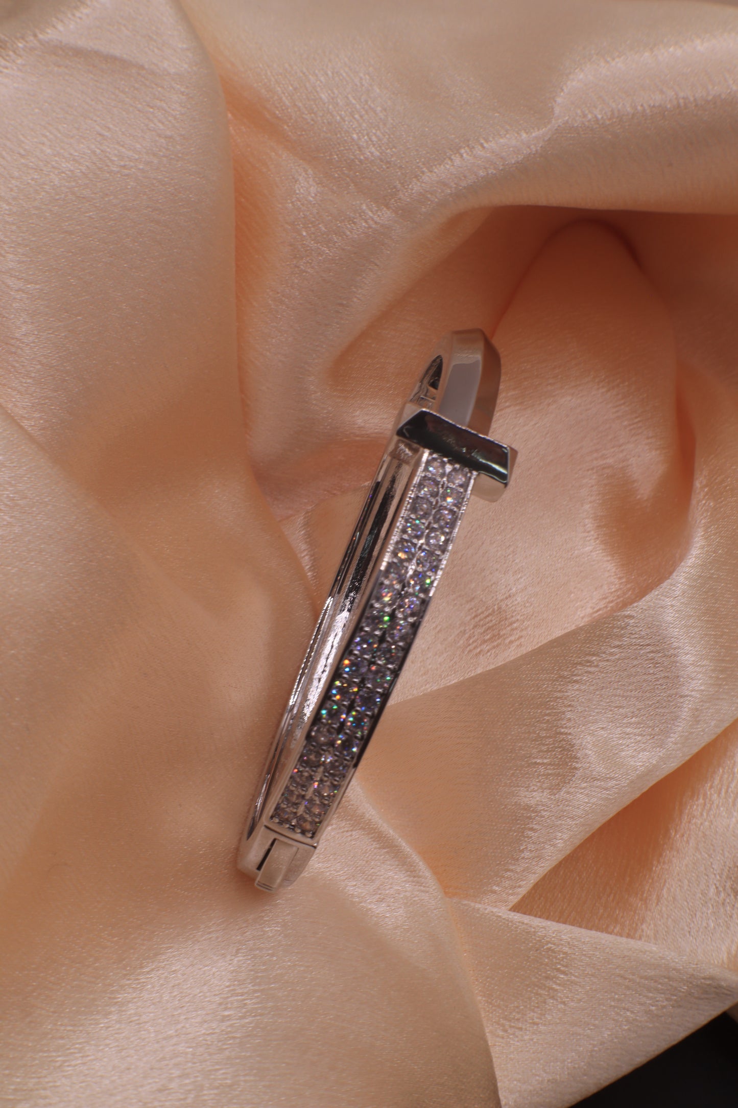 T zircon Stoned Bangle