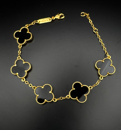 15mm and 10mm Four Clover Bracelet