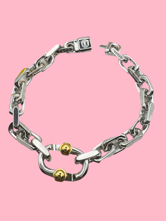 Lock Chunky Chain Bracelet