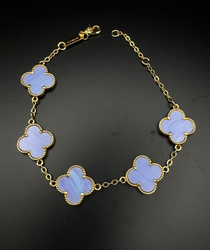15mm and 10mm Four Clover Bracelet
