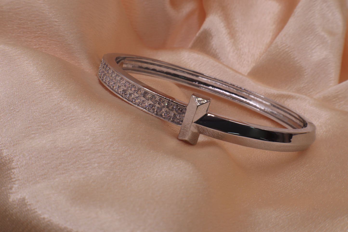 T zircon Stoned Bangle