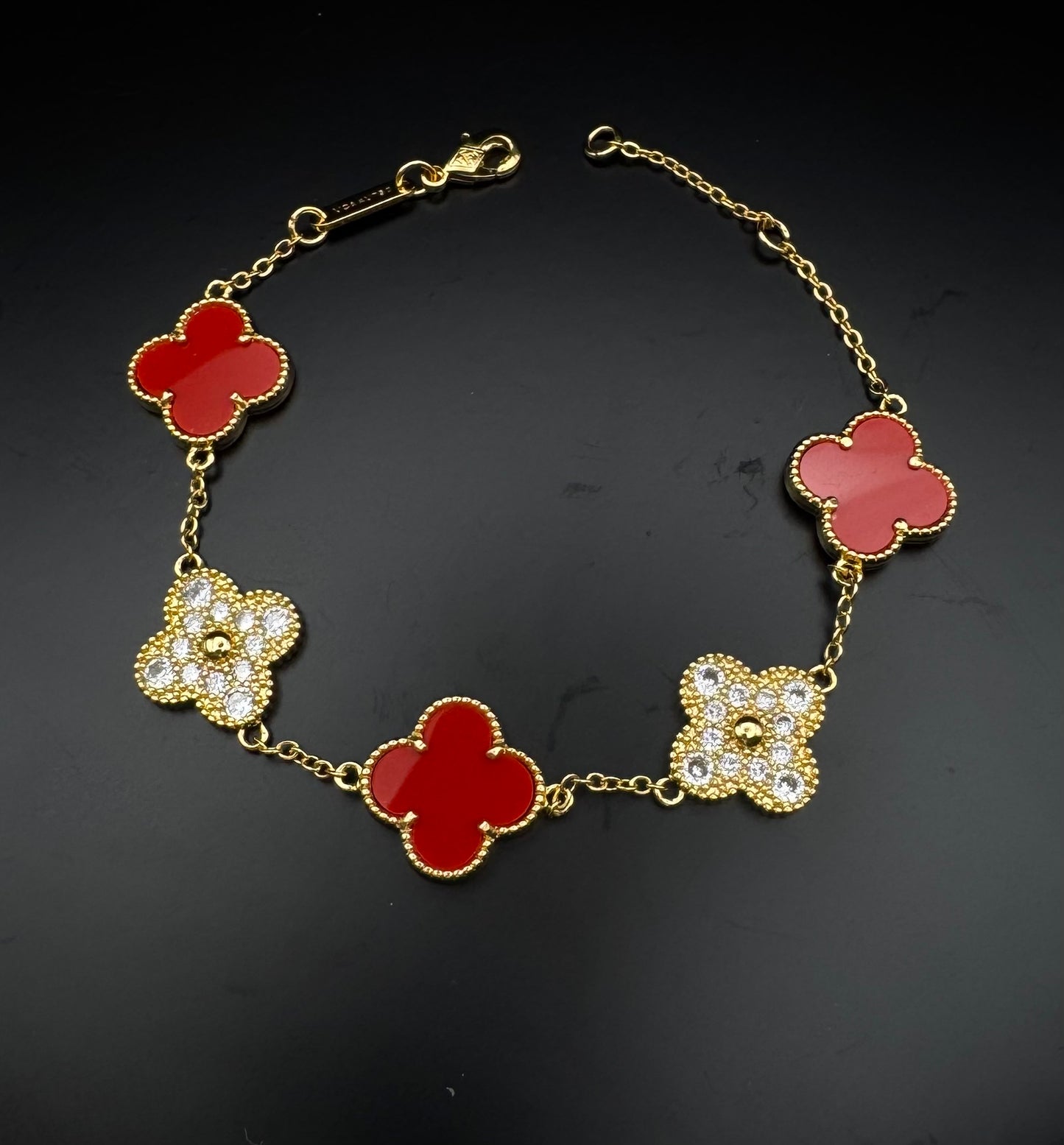 15mm and 10mm Four Clover Bracelet