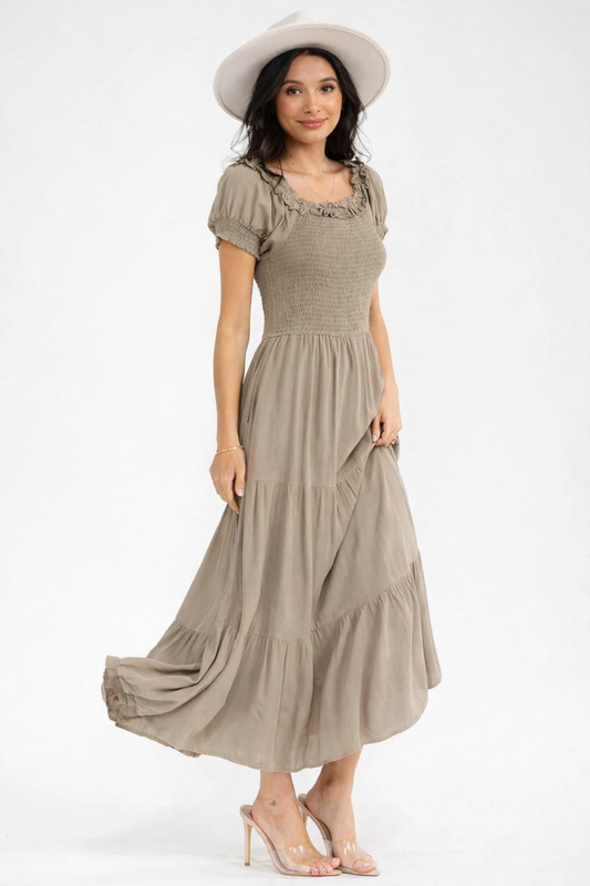Long Smacking Raffle Dress