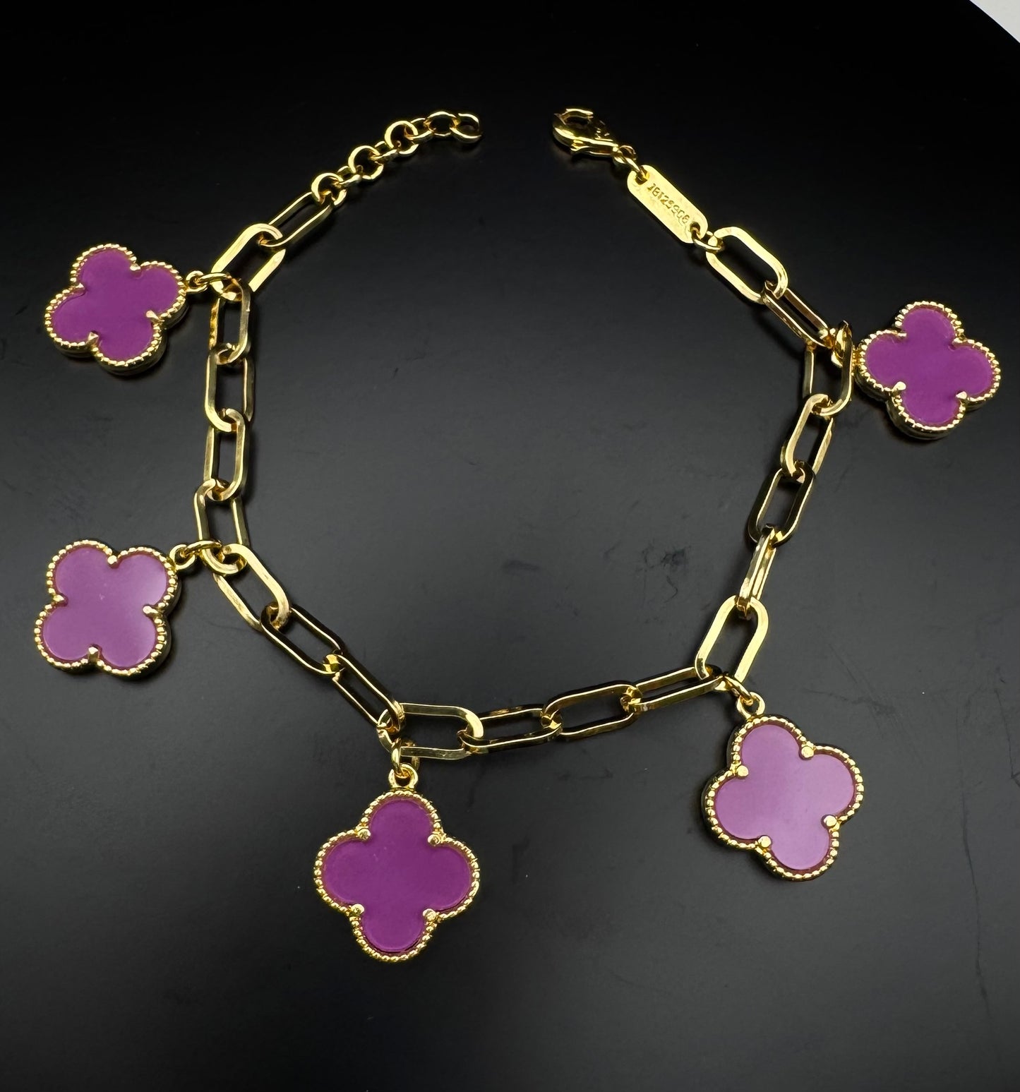 15mm and 10mm Four Clover Bracelet