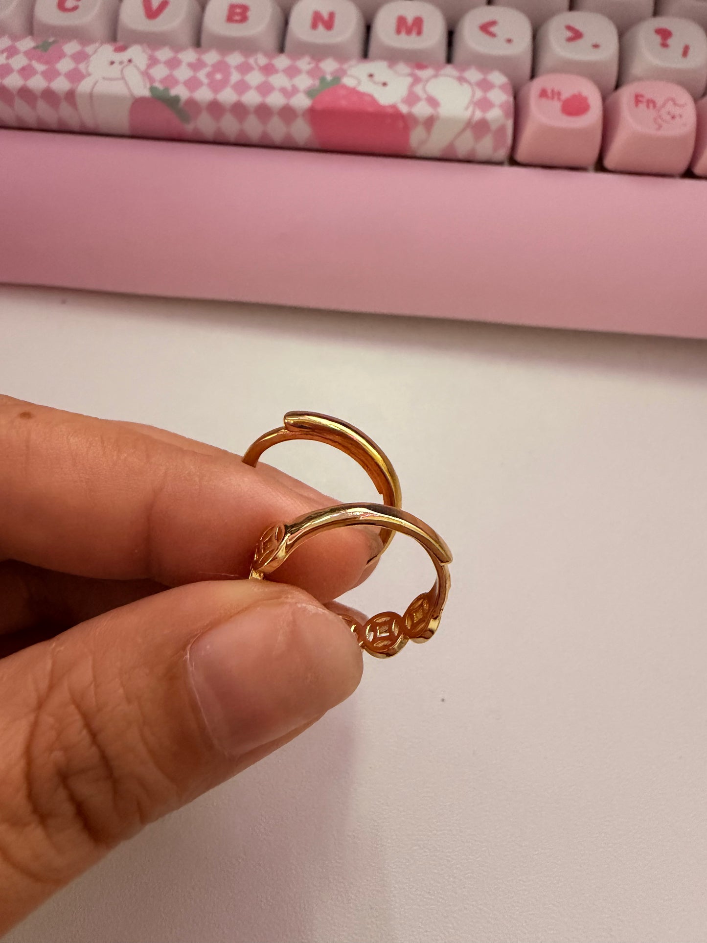 Lucky Dragon and Money Adjustable Ring
