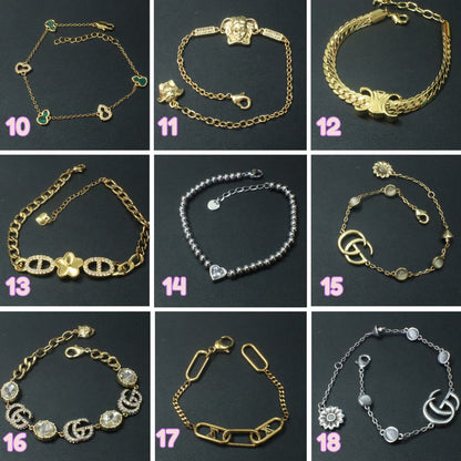 18k Plated Gold | Love & Luxe Bracelet Series | Stainless Steel