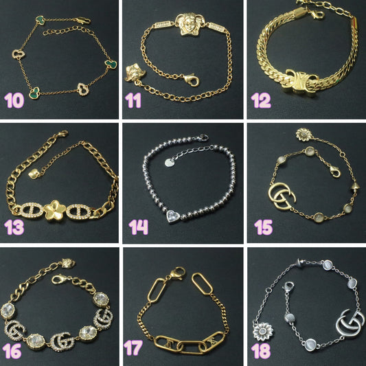 18k Plated Gold | Love & Luxe Bracelet Series | Stainless Steel