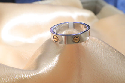 Two-Tone Promise Ring:  | Stainless Steel Plated Gold & Silver