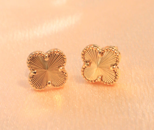 10mm Blossom Stud Earrings | 18K Stainless Steel | Plated Gold | Sterling Silver