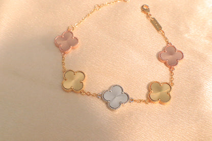 Lucky Blossom Bracelet | Stainless steel Silver-Plated Gold-Plated 18k