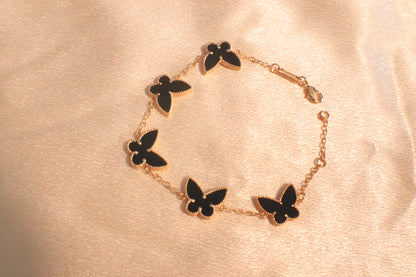 Butterfly Bracelet | 18k Plated Gold | Stainless Steel | Hypoallergenic