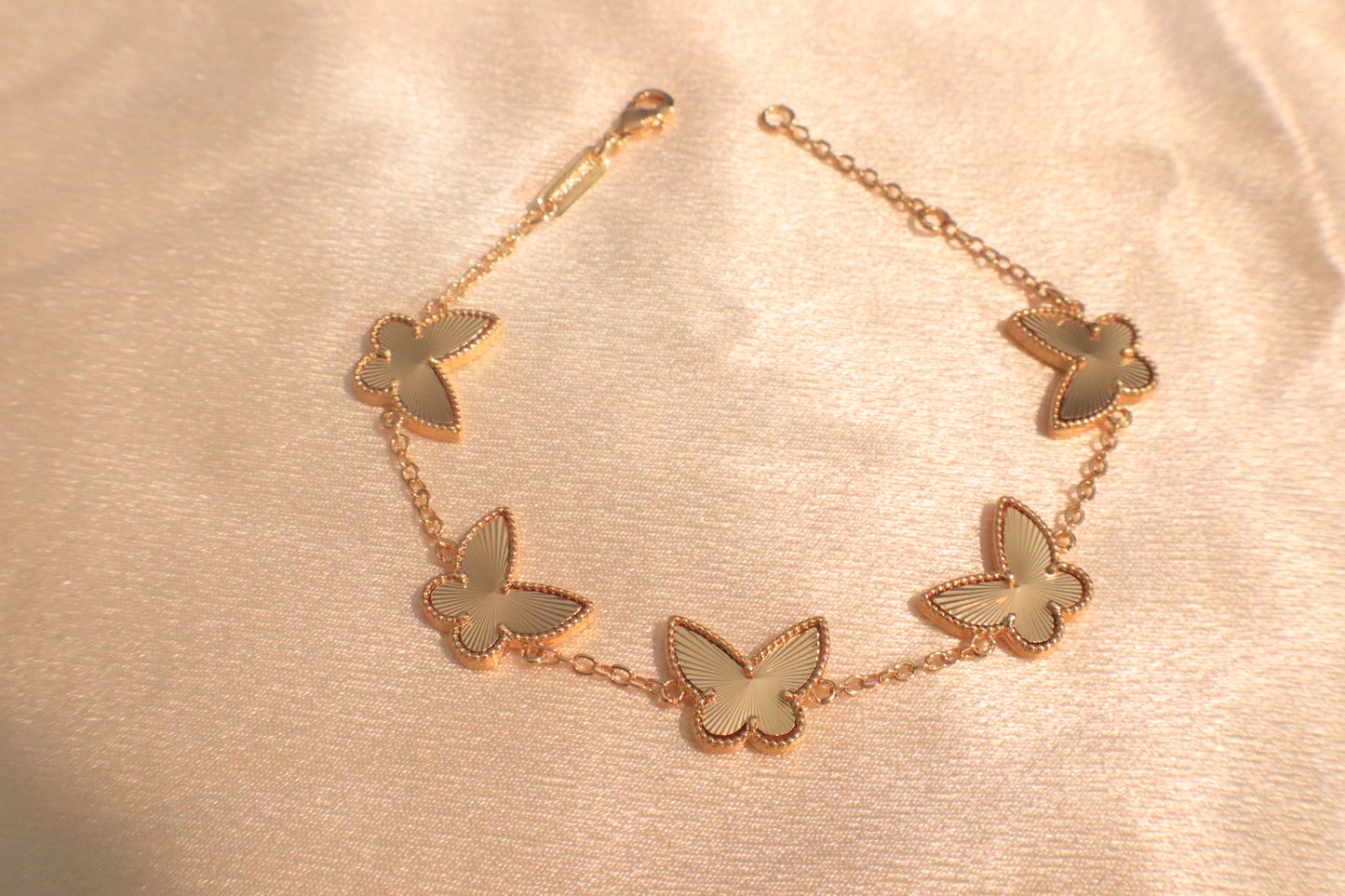 Butterfly Bracelet | 18k Plated Gold | Stainless Steel | Hypoallergenic