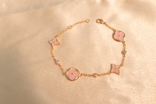 Blossom Bracelet | 18k Plated Gold | Stainless Steel | Hypoallergenic