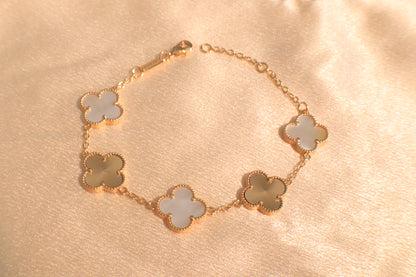 Lucky Blossom Bracelet | Stainless steel Silver-Plated Gold-Plated 18k