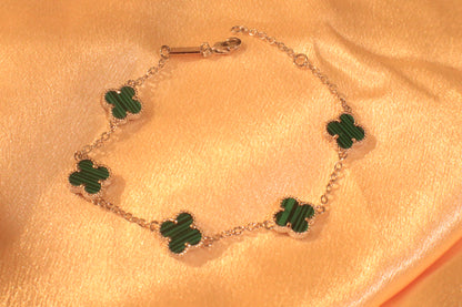 10mm Lucky Blossom Bracelet | 18k Plated Gold | Stainless Steel | Hypoallergenic