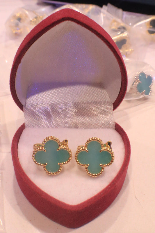 Fashionable Stainless Plated Gold | Lucky Blossom (Premium) Flower | Sterling Silver