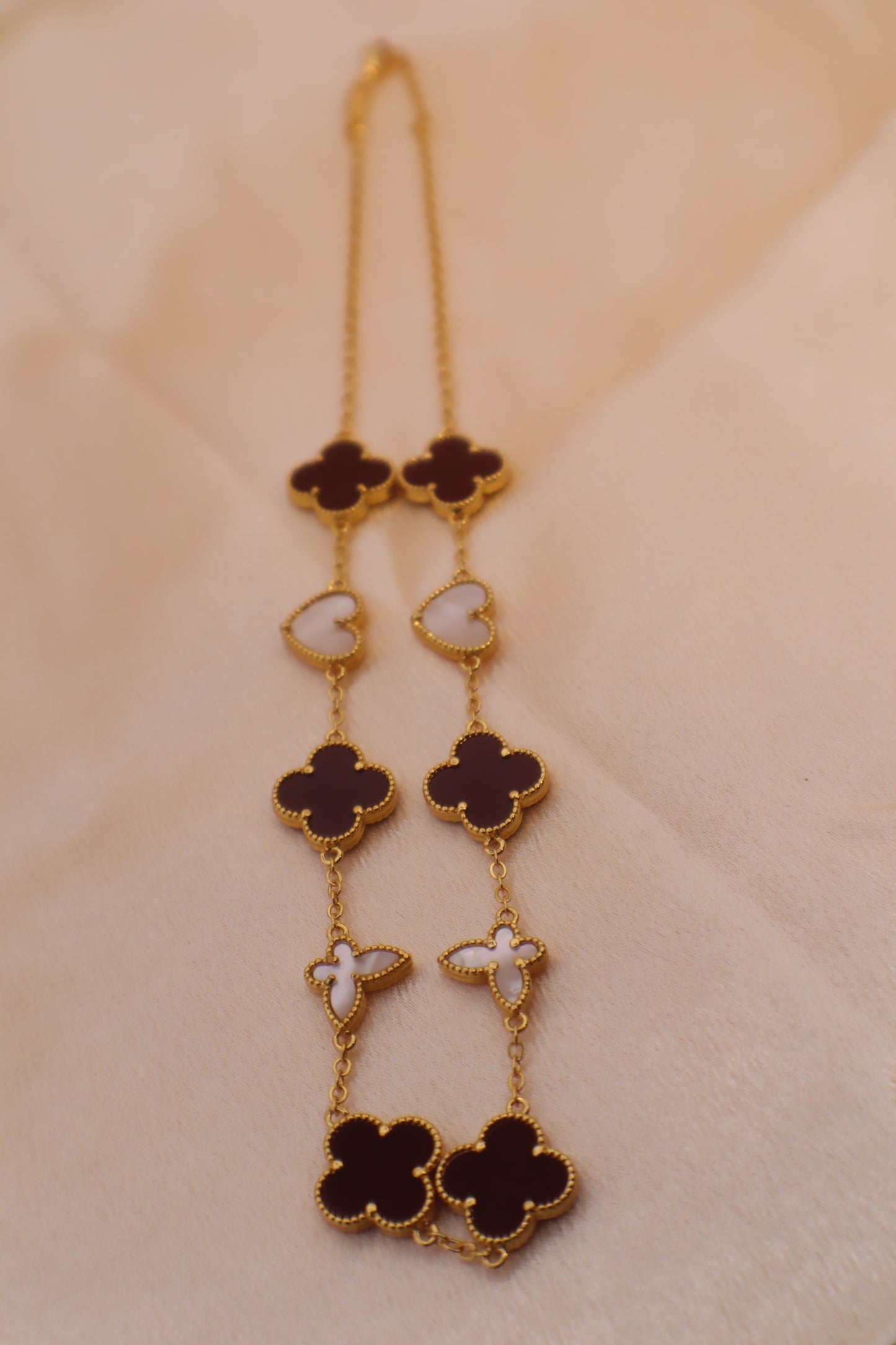 Blossom Heart Butterfly Charm Necklace